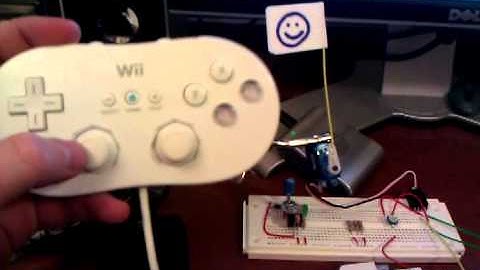Servo control with wii classic controller