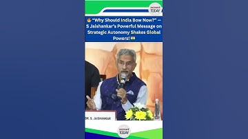 🔥 “Why Should India Bow Now?” — S Jaishankar’s Powerful Message on Strategic Autonomy!