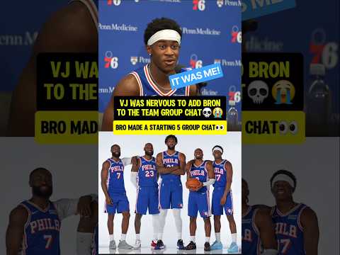 VJ wants the credit for the group chat😭