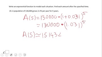 Modeling with Exponential Functions