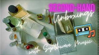 🎧 Unboxing vintage miniature perfumes & second-hand Exclusives de Guerlain haul with synthwave music