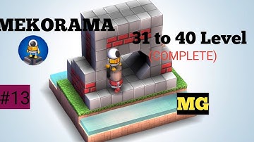 | MEKORAMA PUZZLE GAME, PART - 4, LEVEL 31 to 40 COMPLETE |