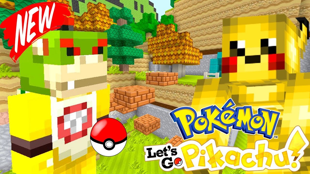 POKEMON LET'S GO PIKACHU! IN MINECRAFT! | Nintendo Fun House | Minecraft  [379] - YouTube