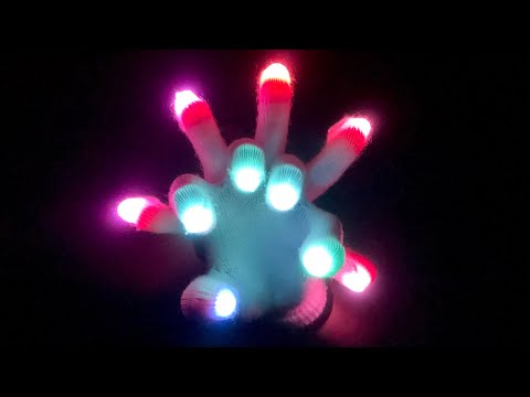ASMR Hypnotic Hand Movements With LED Gloves | Gloving ASMR 