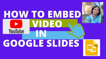 Embedding a video in the Google slides and playing in online class via Google Hangout Meet