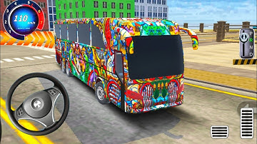 Coach Luxury Big Indian Bus Driving - Driving Simulator  - Android GamePlay