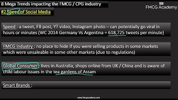 8 mega FMCG / CPG Trends, #2 Speed of Social Media