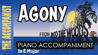 Agony (Into The Woods) | Piano Accompaniment in E Major - Karaoke