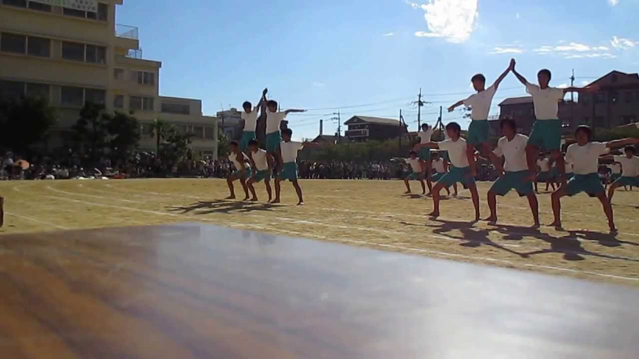 住中 第６５回体育祭 ３年男子組体操 Youtube