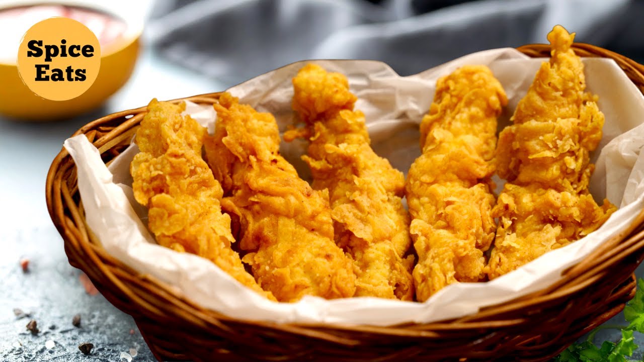 Spicy Crispy Chicken Tenders Recipe | Perfect Fried ... - YouTube