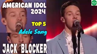 American Idol 2024 | TOP 5 Adele Song - Jack Blocker “One and Only”
