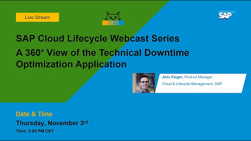 A 360° View of the Technical Downtime Optimization Application