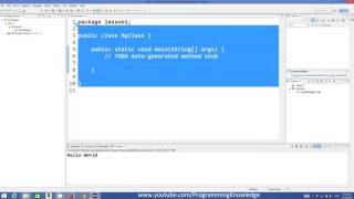 Java Tutorial For Beginners 3   Creating First Java Project in Eclipse IDE 1