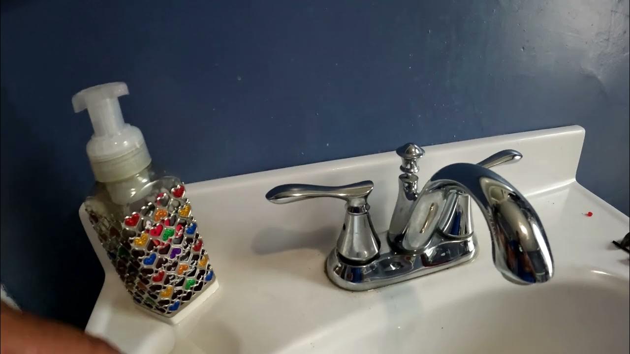 Moen bathroom faucet leaking repair and set screw YouTube