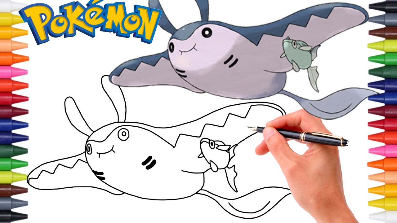 Comment Dessiner LE POKÉMON DÉMANTA (Mantine) FACILEMENT ! #226 ...