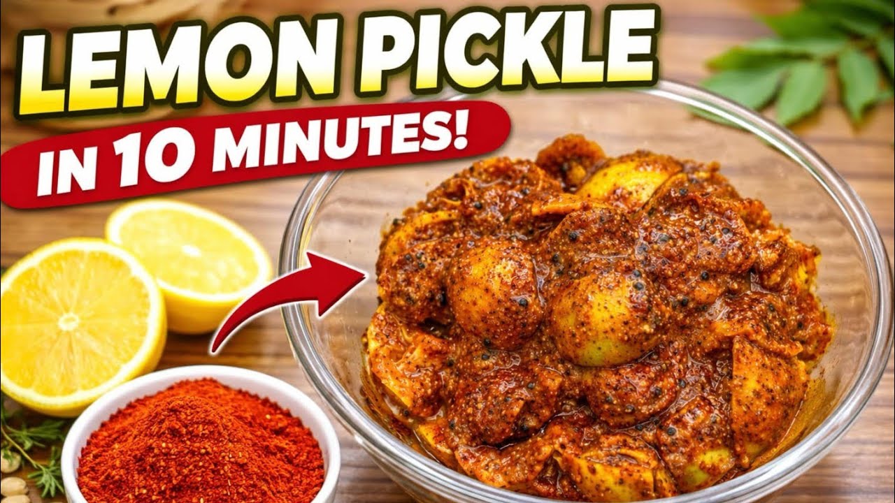 Make Lemon Pickle in Just 10 Minutes 😲 | Super Easy Recipe | GSP Kitchen