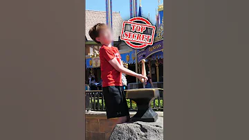 How To Pull The Sword Out Of The Stone At DISNEY 