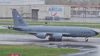 *RARE* 2 USAF Boeing KC-135R Stratotankers [63-8038 | 63-8883] Takeoff from PDX