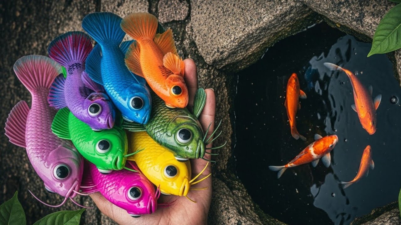 Catch Exotic Unique Ornamental Fish in Giant Colorful Catfish,BettaFish,koifish,green tigerberb