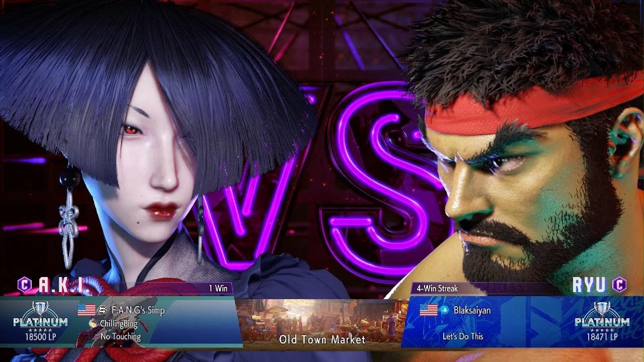 SF6 blaksaiyan : Ryu vs A.K.I. - Ggs FANG's Simp but i hate her, nope, one and done!