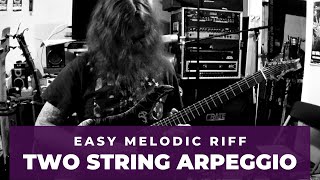 Easy Melodic Two String Arpeggio Riff Lesson - Lead Guitar Lesson W Darrin Goodman