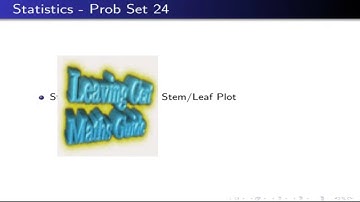 Probability and Statistics Strand Leaving Cert Maths Guide: Problem Set 24