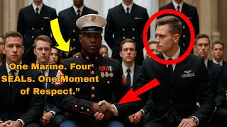 They Tried to Remove a Black Marine from VIP Row — Until 4 Navy SEALs Stood Together 