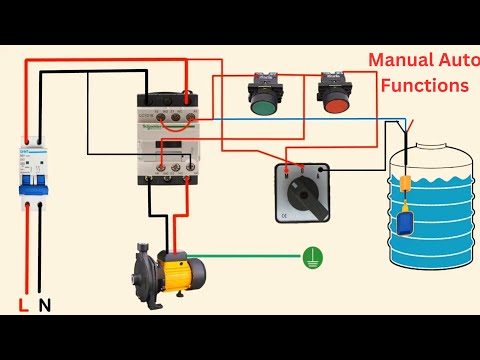 float switch auto On/Off water pump wiring connection | electrical technologies