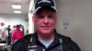 The "Dean" Pete Gluszek talking about day 2 at the 2013  Bassmaster Classic.