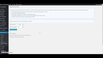 One click import demo content Archi WordPress Theme