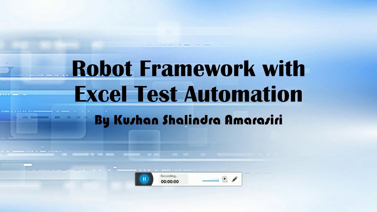 Robot Framework Excel Automation Youtube