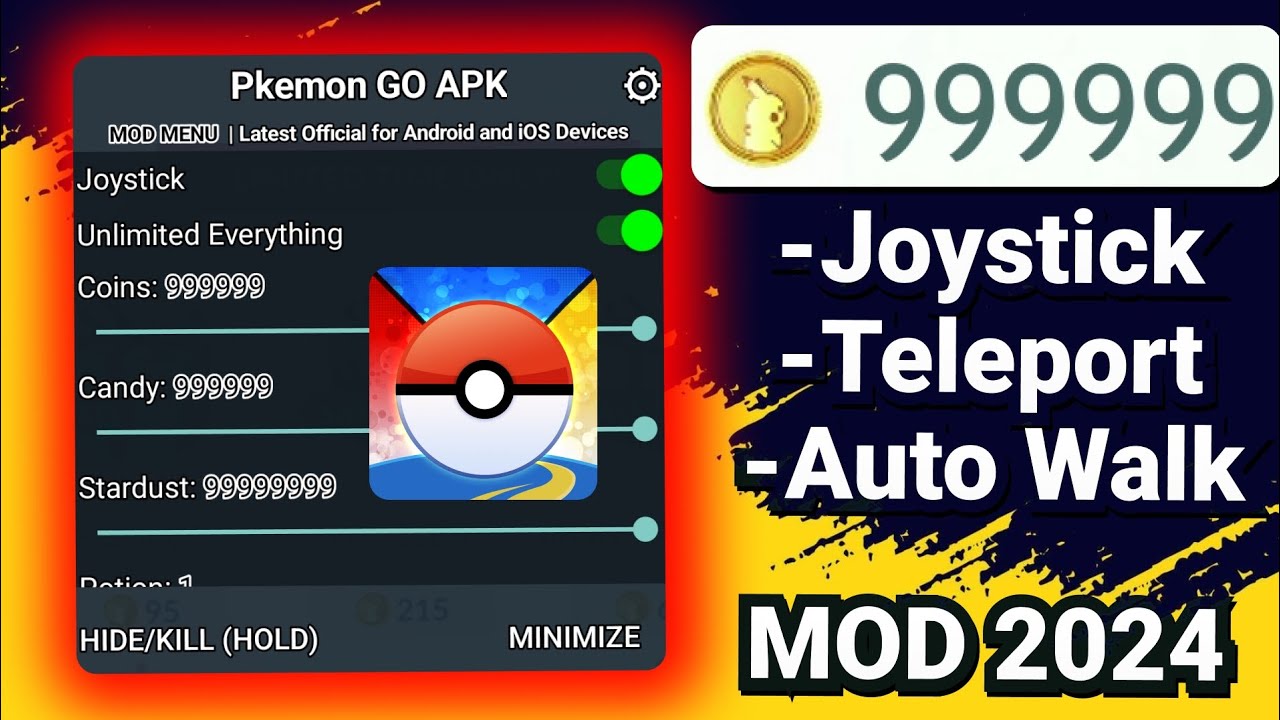 Pokemon GO MOD 2025 Joystick, Teleport, Auto Walk Spoofer for