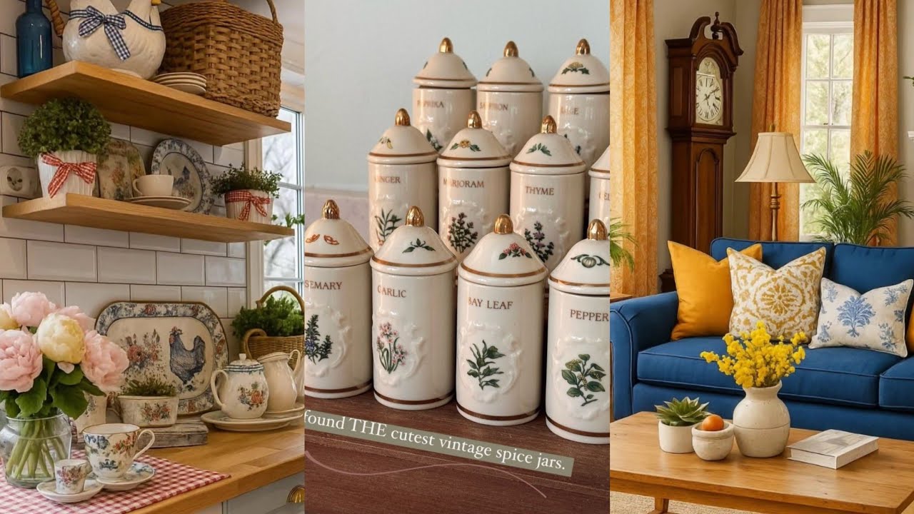 Vintage Meets Chic Farmhouse Style ✨️ Cozy Cottage Décor Ideas You’ll Love 🌻🍃