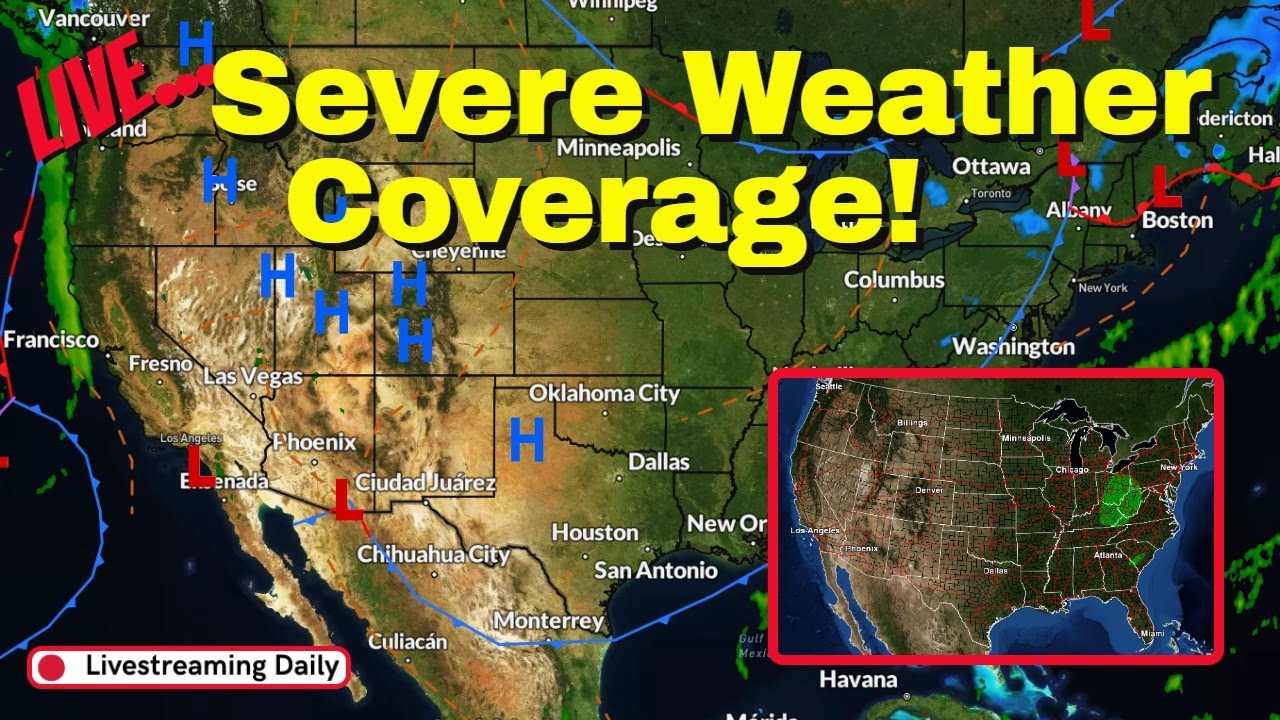 Live: 24/7 Severe Weather Coverage! 2-28-25 - YouTube