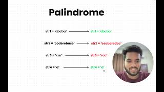 Validate palindrome string