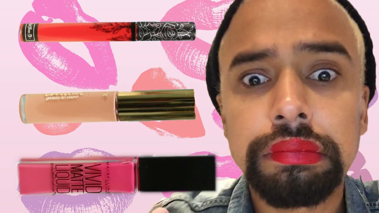 Man Wearing Lipstick