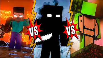 Herobrine vs Entity Null vs Dream and all Minecraft mob and entity 🔥