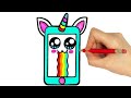 HOW TO DRAW CELL PHONE | how to draw smartphone | como desenhar um celular | how to draw cellular