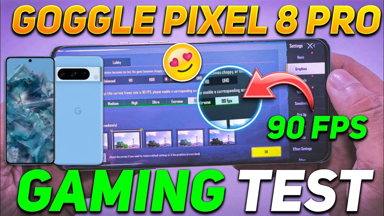 google pixel 8 pro pubg mobile fps
