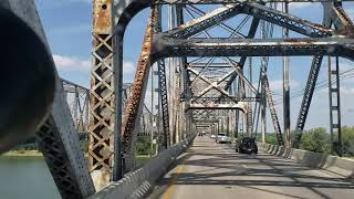 N US-41 "Twin Bridges" Ohio River crossing, Henderson, KY