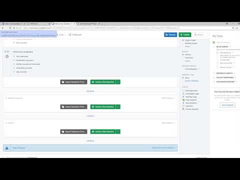 Qualtrics demo 1: Creating a project and setting up survey