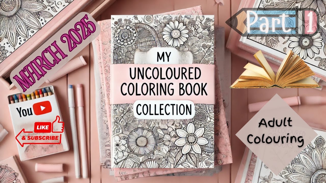 📚 My Uncoloured Colouring Book Collection | Adult Colouring | Untouched Books