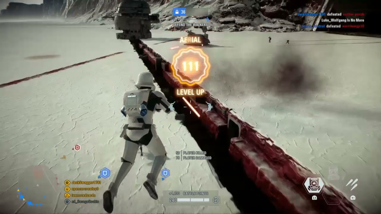 Star Wars Battlefront II first order jet trooper gameplay