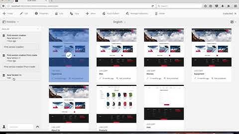 Video 8: Creating a Version of Your Page in AEM Sites