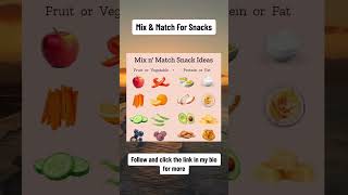 Mix n match snacks shorts weightloss healthyliving nutrition healthylifestyle healthy