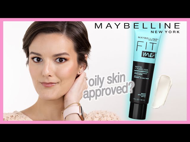 Maybelline Fit Me Poreless YouTube - Mattifying + Wear) Oily (16hr - Primer Face Matte Skin Approved