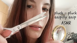 Let's SNIP and PLUCK the BAD away! (ASMR snipping and plucking sounds + personal attention)