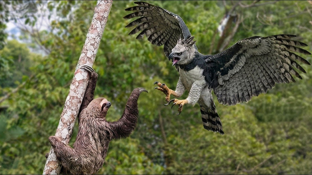 Pure Jungle Birds and pretty animals  attacked by a predator| Overhead Cinematic Wildlife Sounds 