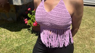 Crop Top a crochet golf 🧶