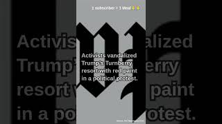 Trump golf property vandalized by pro-Palestinian group